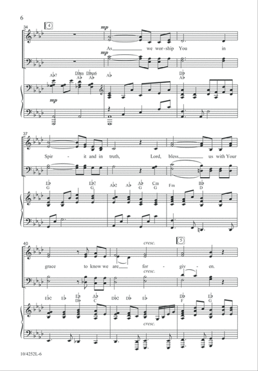 A Living Sacrifice A Living Sacrifice 4-Part scores gallery preview page 6