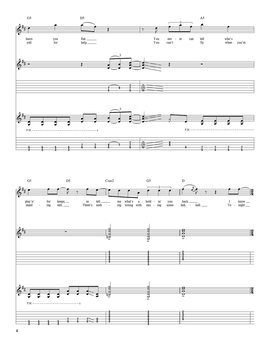 Don't Fight It Don't Fight It Acoustic Guitar scores gallery preview page 4