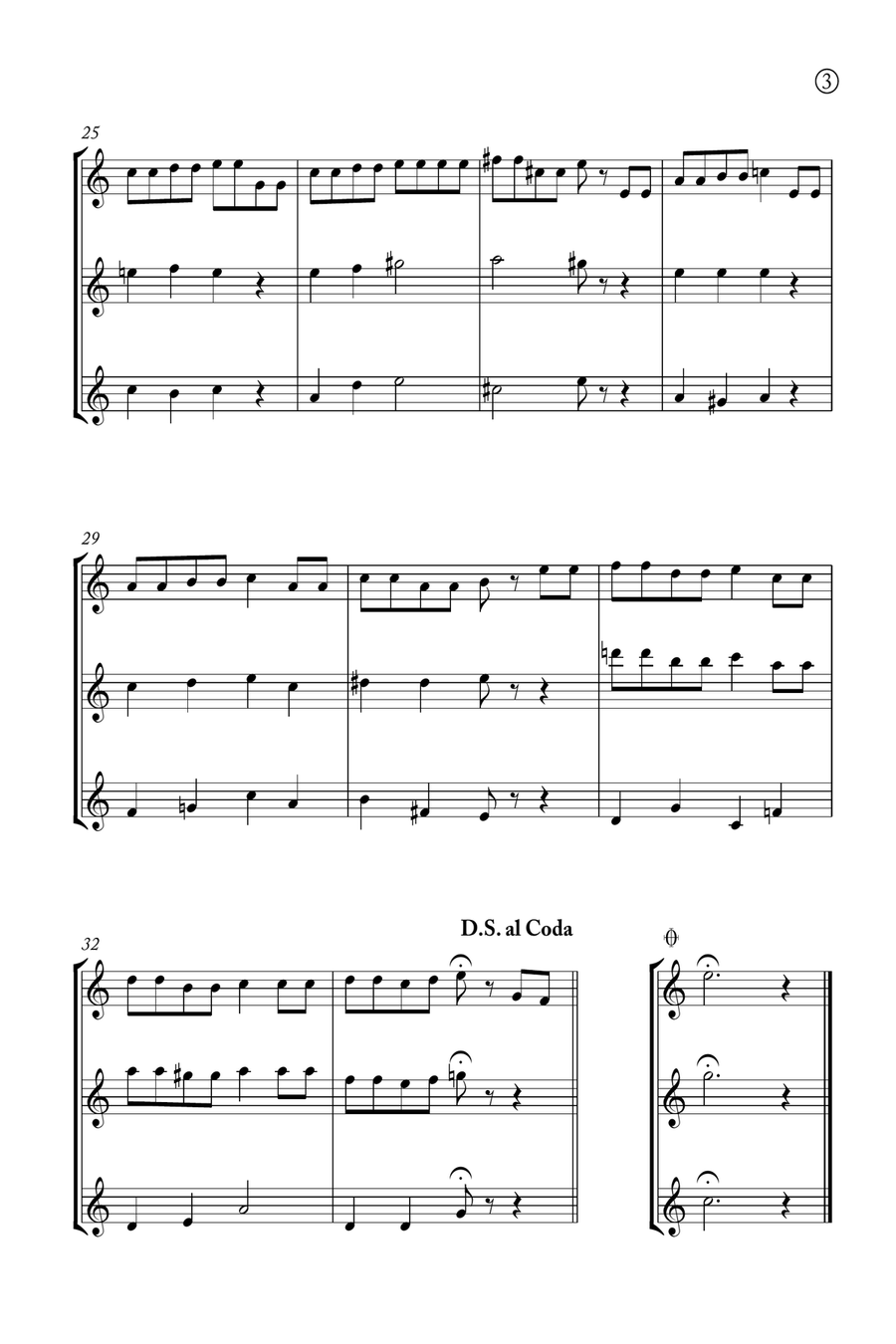 Hymne A L'amour Soprano Recorder scores gallery preview page 3