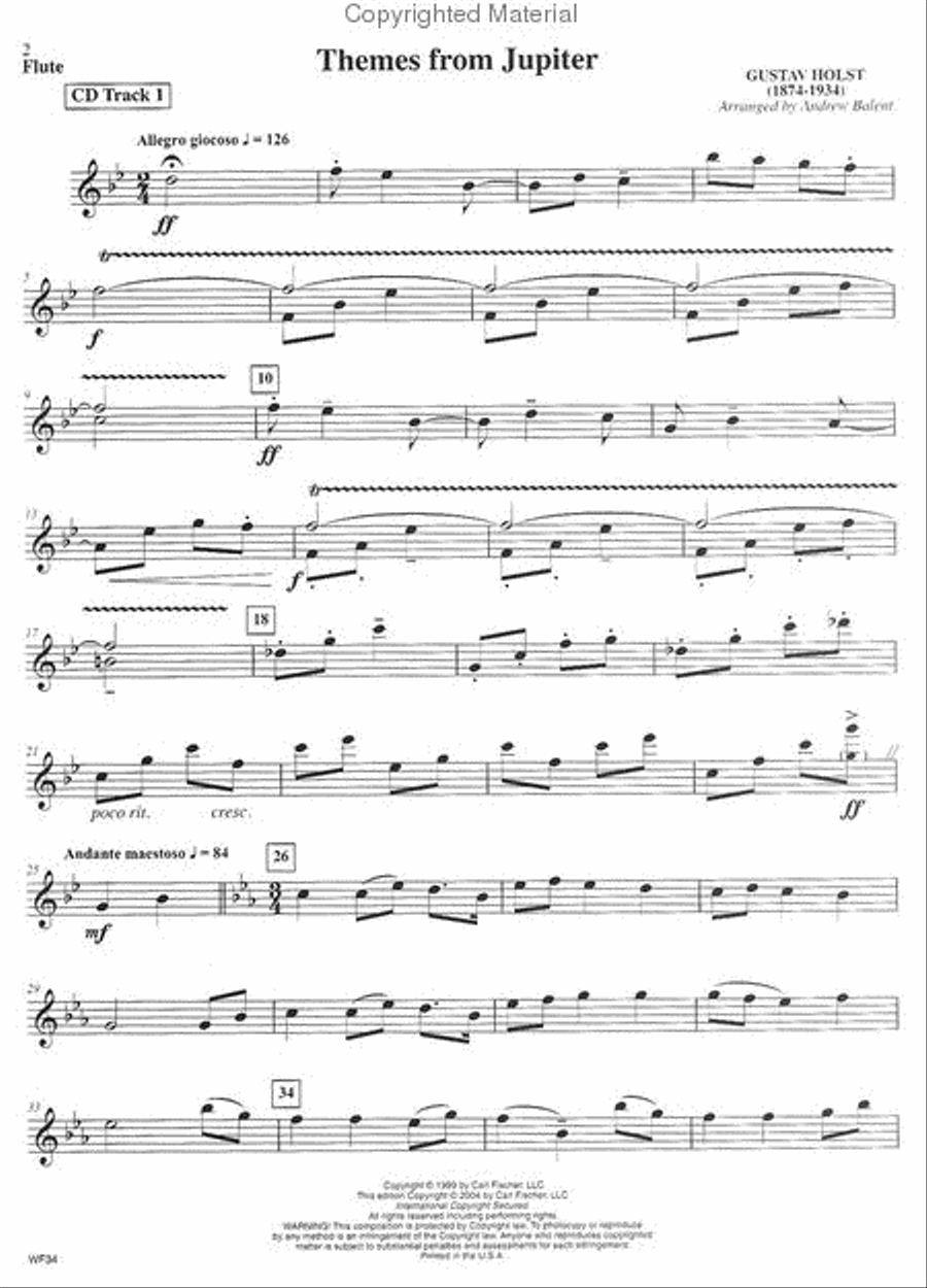 Playing With the Band - Classics Flute scores gallery preview page 2