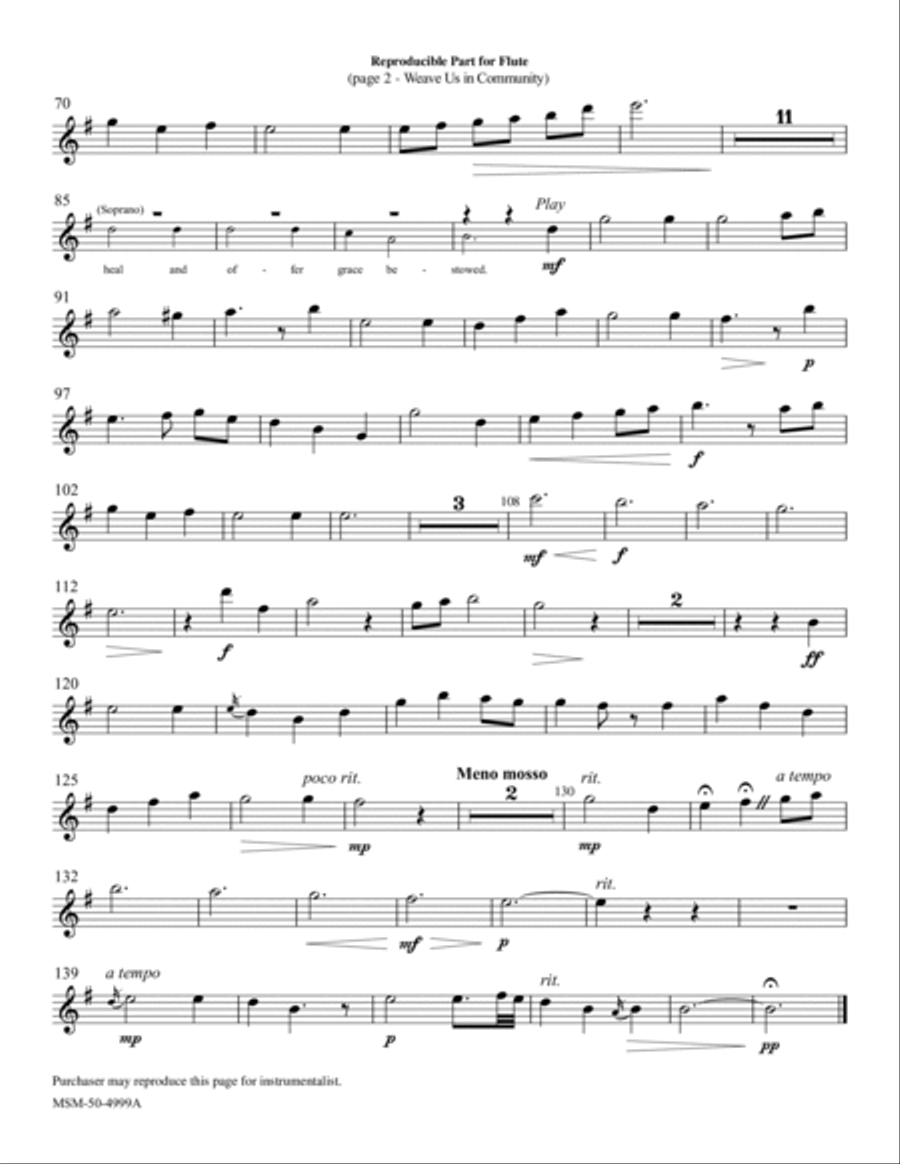 Weave Us In Community Choir scores gallery preview page 3