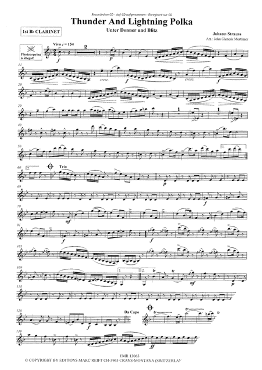 Play The 1st Clarinet With The Philharmonic Wind Orchestra Concert Band scores gallery preview page 4