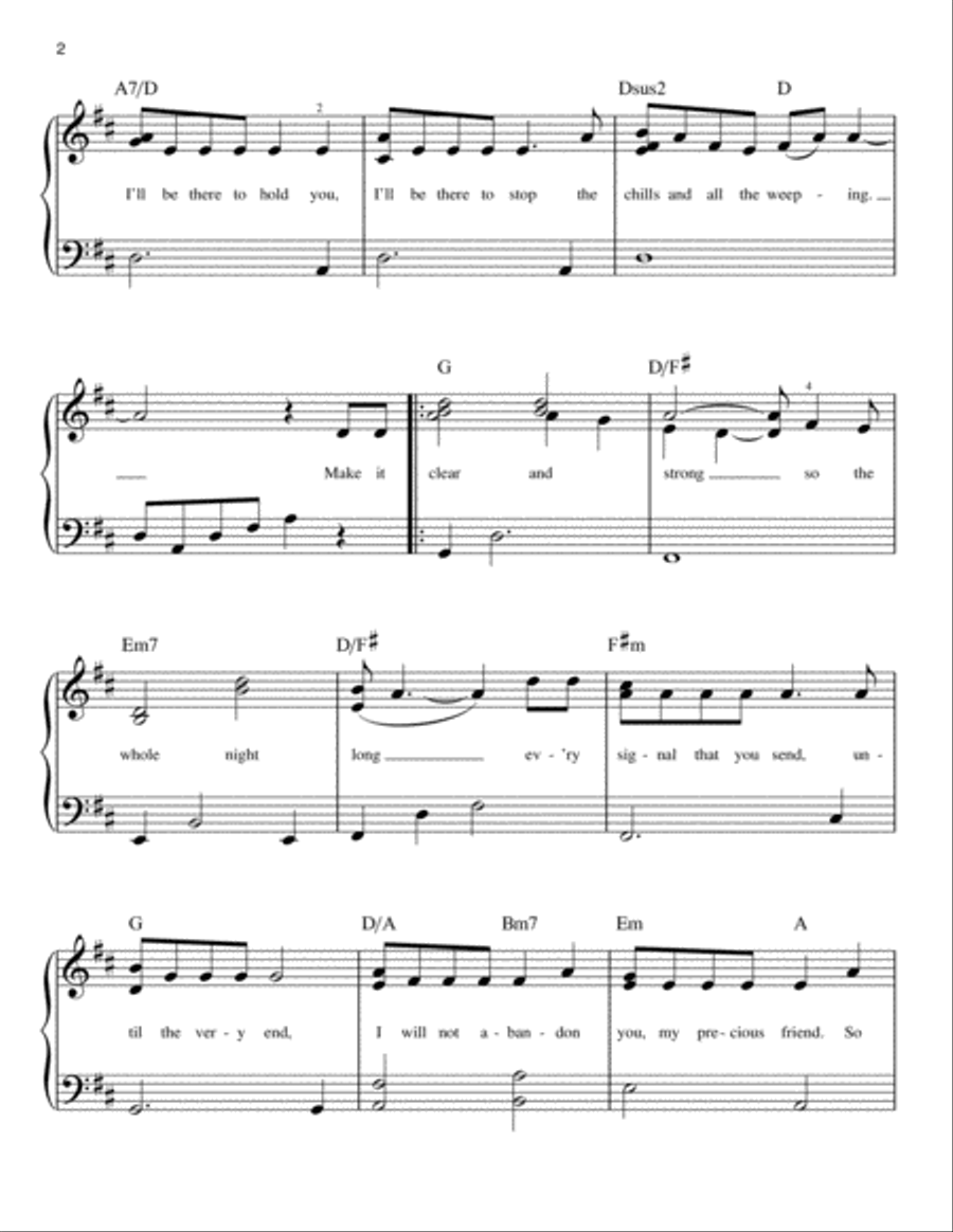 Whistle Down The Wind Easy Piano scores gallery preview page 2
