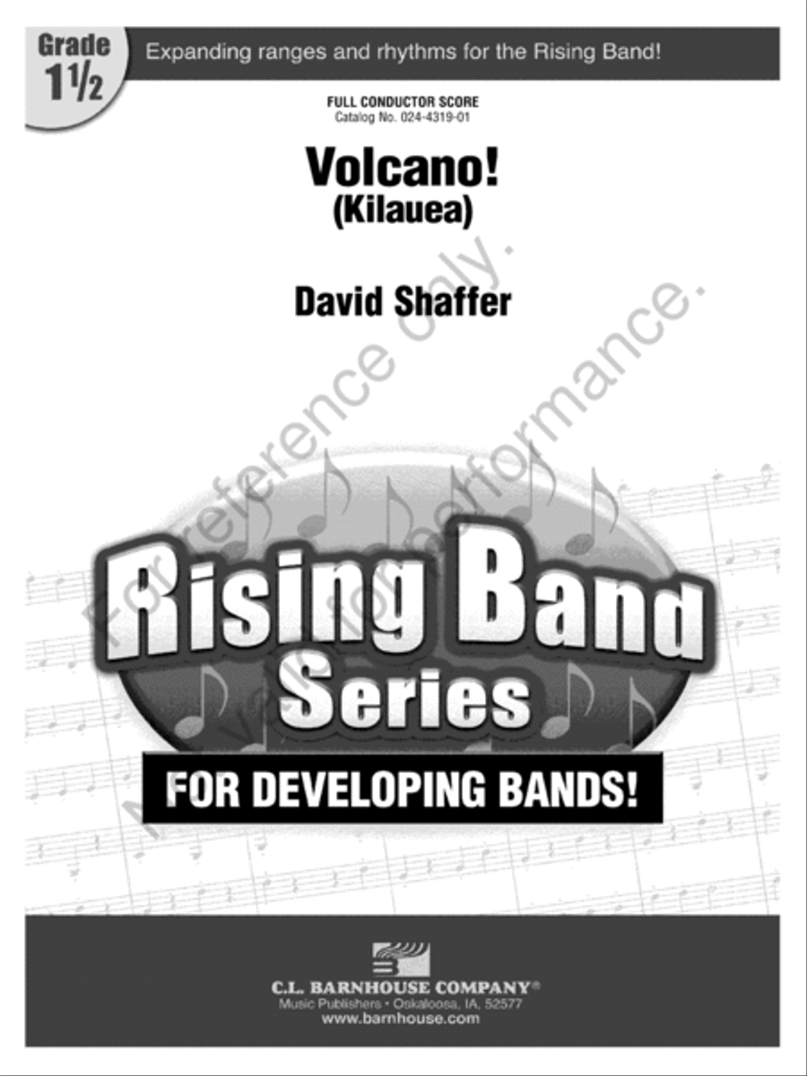 Volcano! Concert Band scores gallery preview page 2