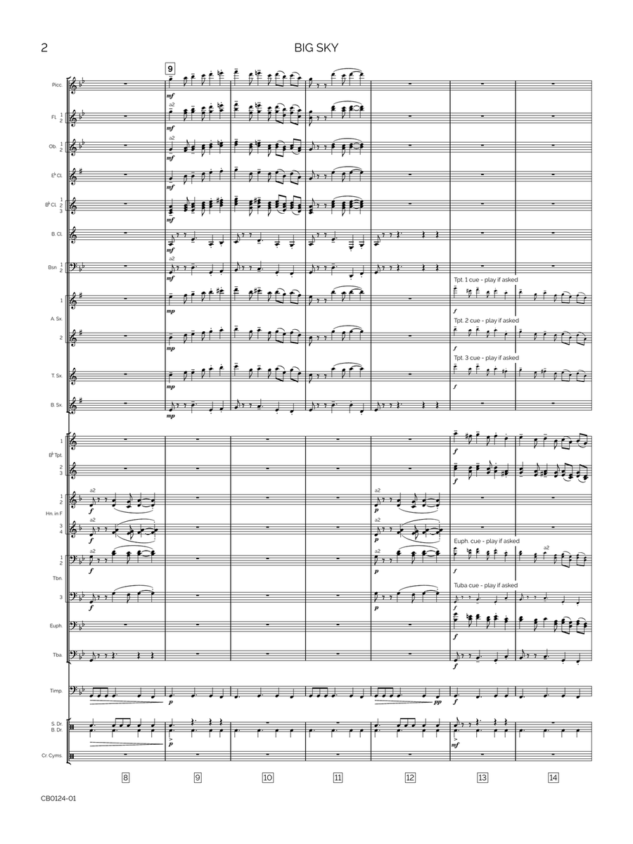 Big Sky (from Three American Scenes) Concert Band scores gallery preview page 5