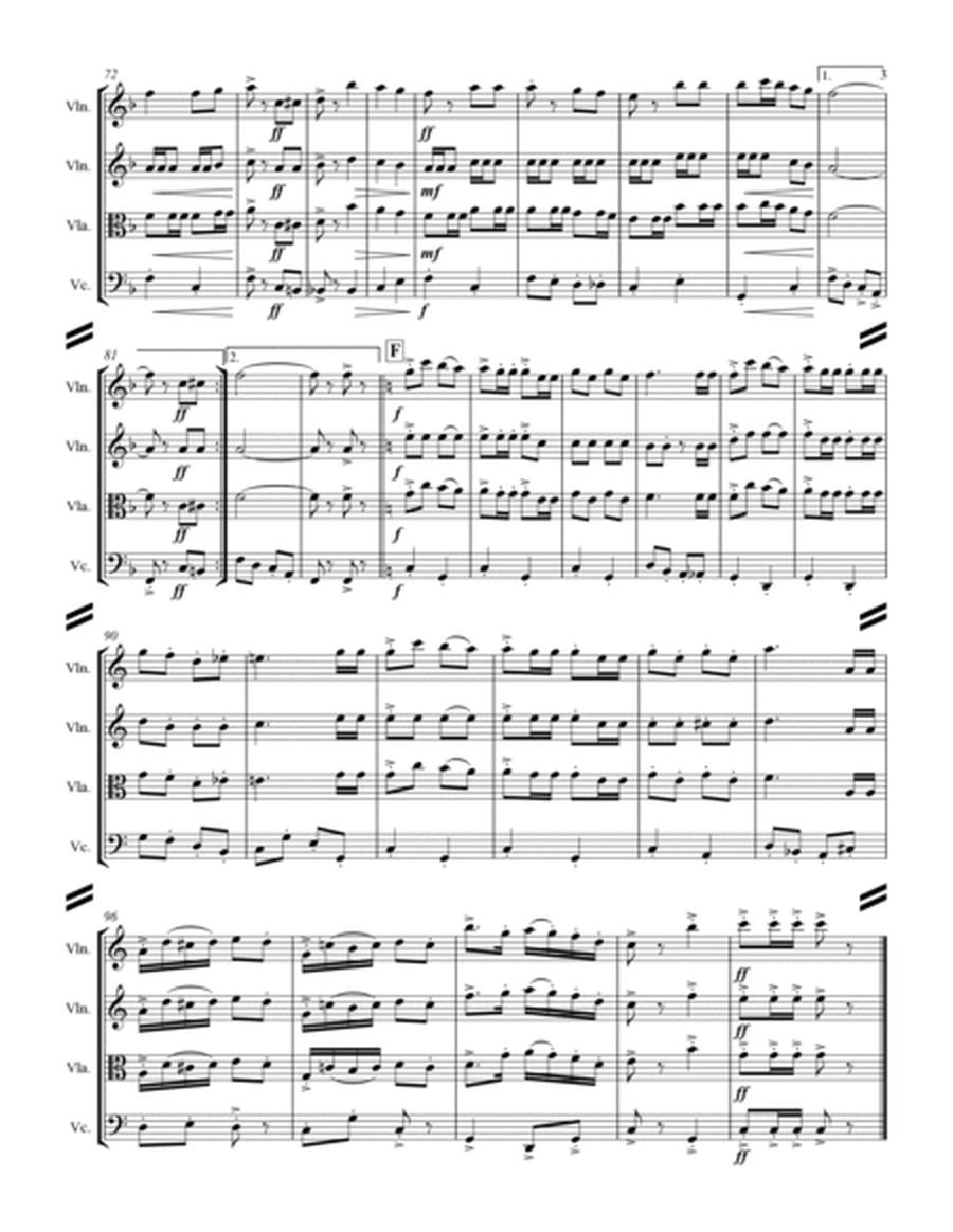 Morning Star Polka (for String Quartet) image number null