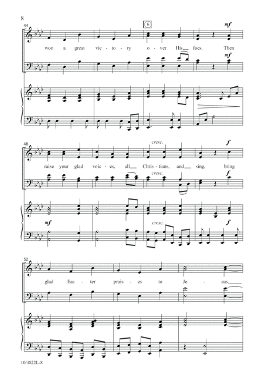 He Is Alive Forevermore 4-Part scores gallery preview page 8