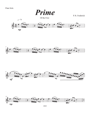 Book cover for Prime (Flute Solo)