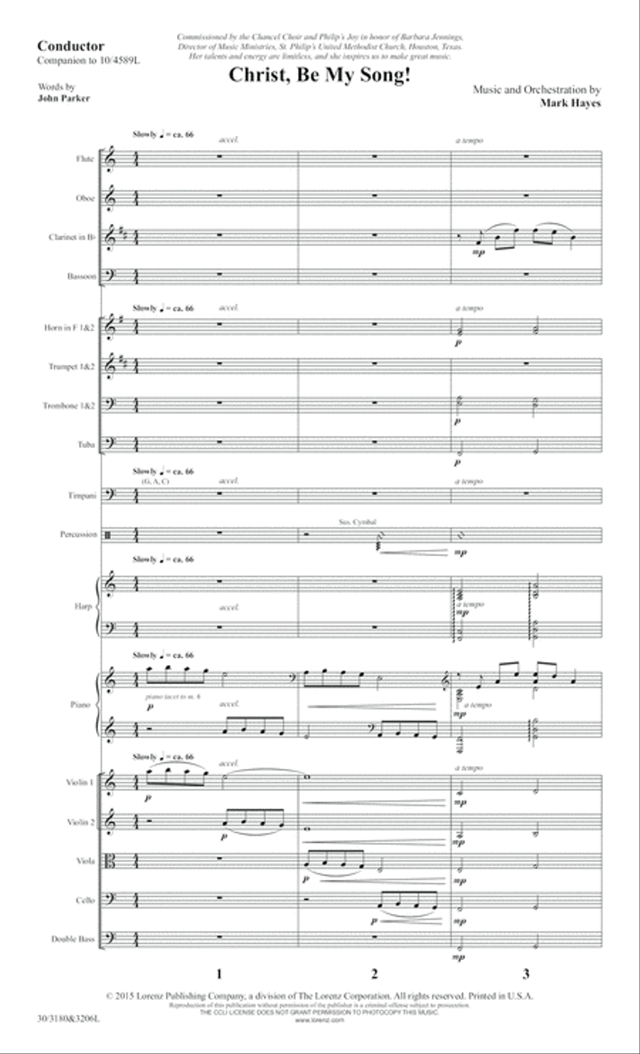 Christ, Be My Song! - Orchestral Score Full Orchestra scores gallery preview page 3