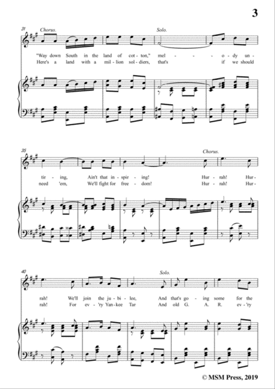 George M. Cohan-You're A Grand Old Flag,in A Major,for Voice&Piano Voice scores gallery preview page 5