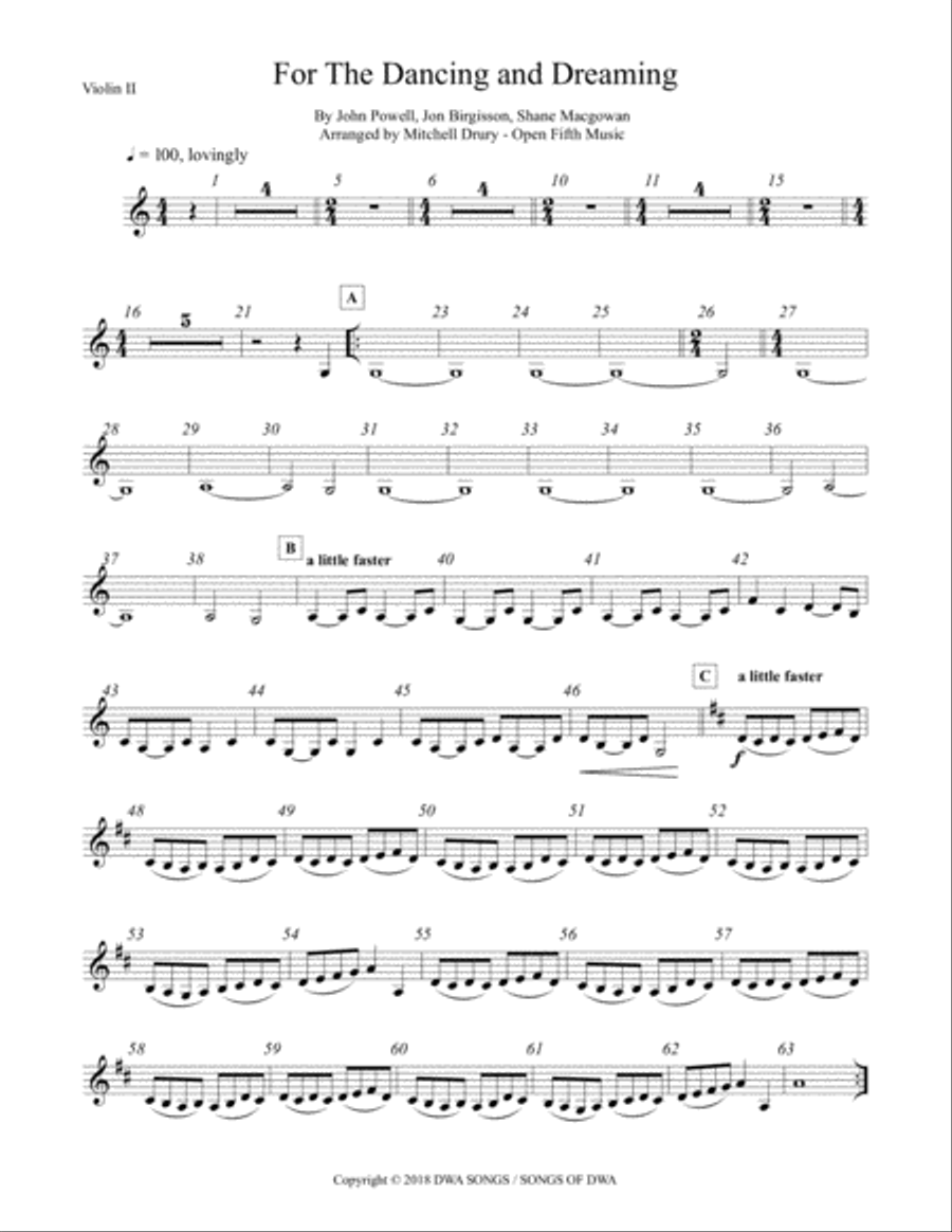 For The Dancing And The Dreaming String Quartet scores gallery preview page 2
