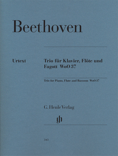Ludwig van Beethoven: Flute trio for Piano, Flute and Bassoon G major WoO 37