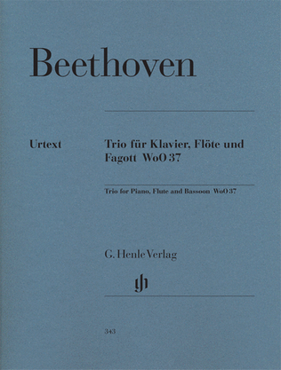 Book cover for Trio for Piano, Flute, and Bassoon, WoO 37