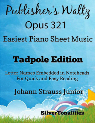 Publisher's Waltz Opus 321 Easiest Piano Sheet Music 2nd Edition