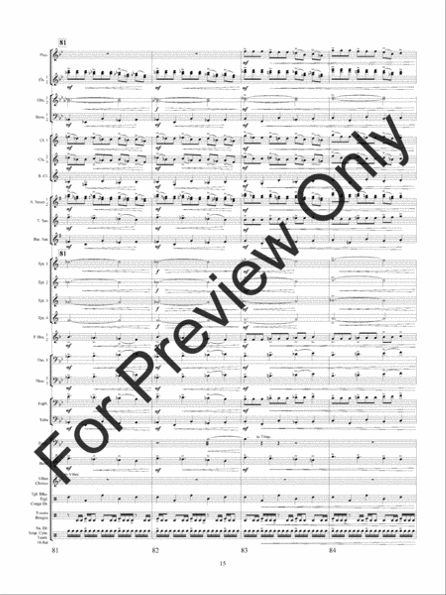 Quintology (Score) Quintology (Score) Concert Band scores gallery preview page 18