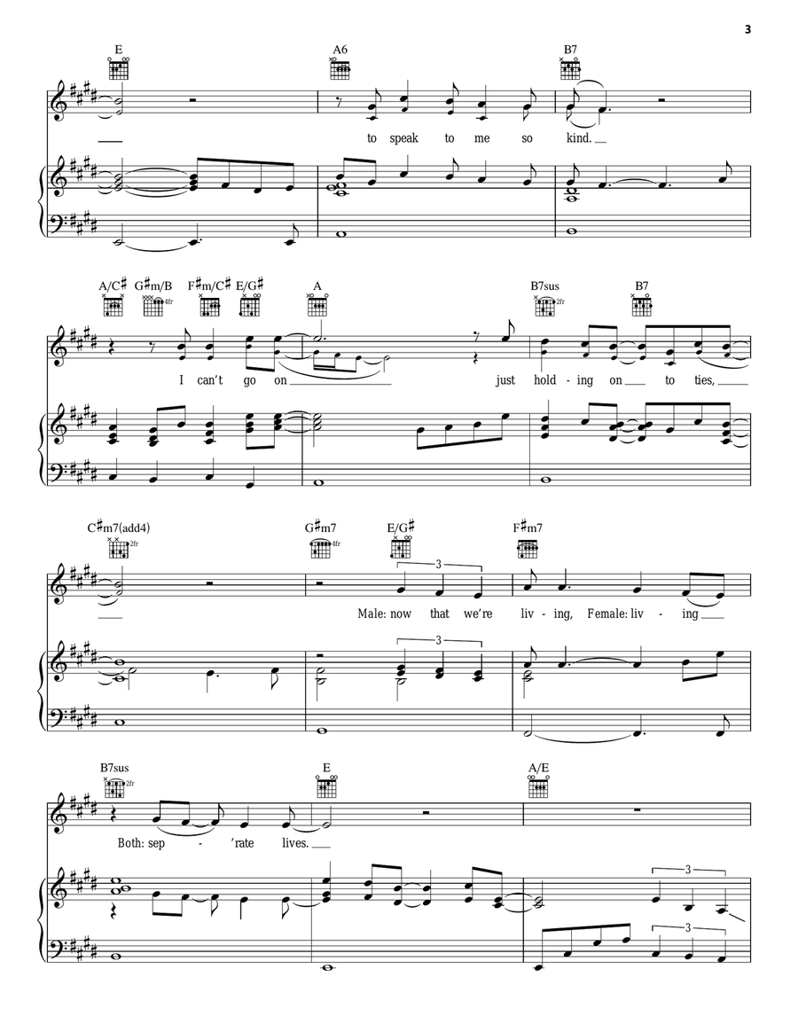 Separate Lives Acoustic Guitar scores gallery preview page 3
