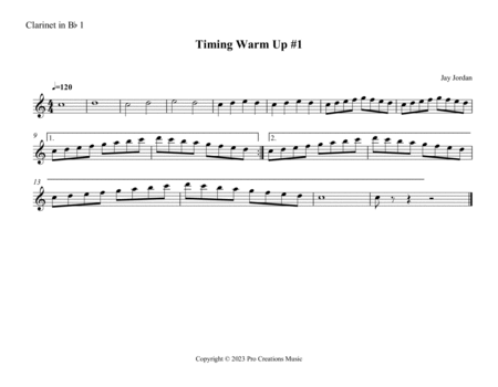 Timing Warm Up #1 for Band image number null
