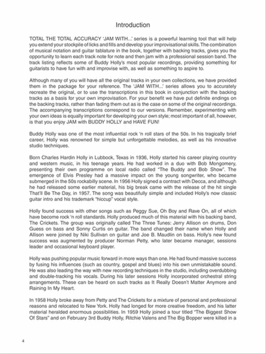 Jam with Buddy Holly Jam with Buddy Holly Guitar Tablature scores gallery preview page 3