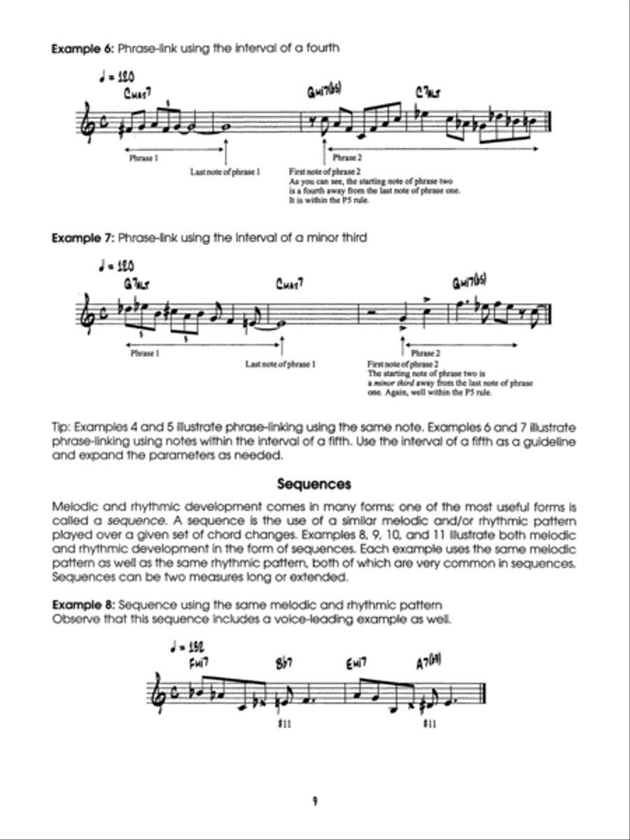 Jazz Etudes for Piano Piano Method scores gallery preview page 9