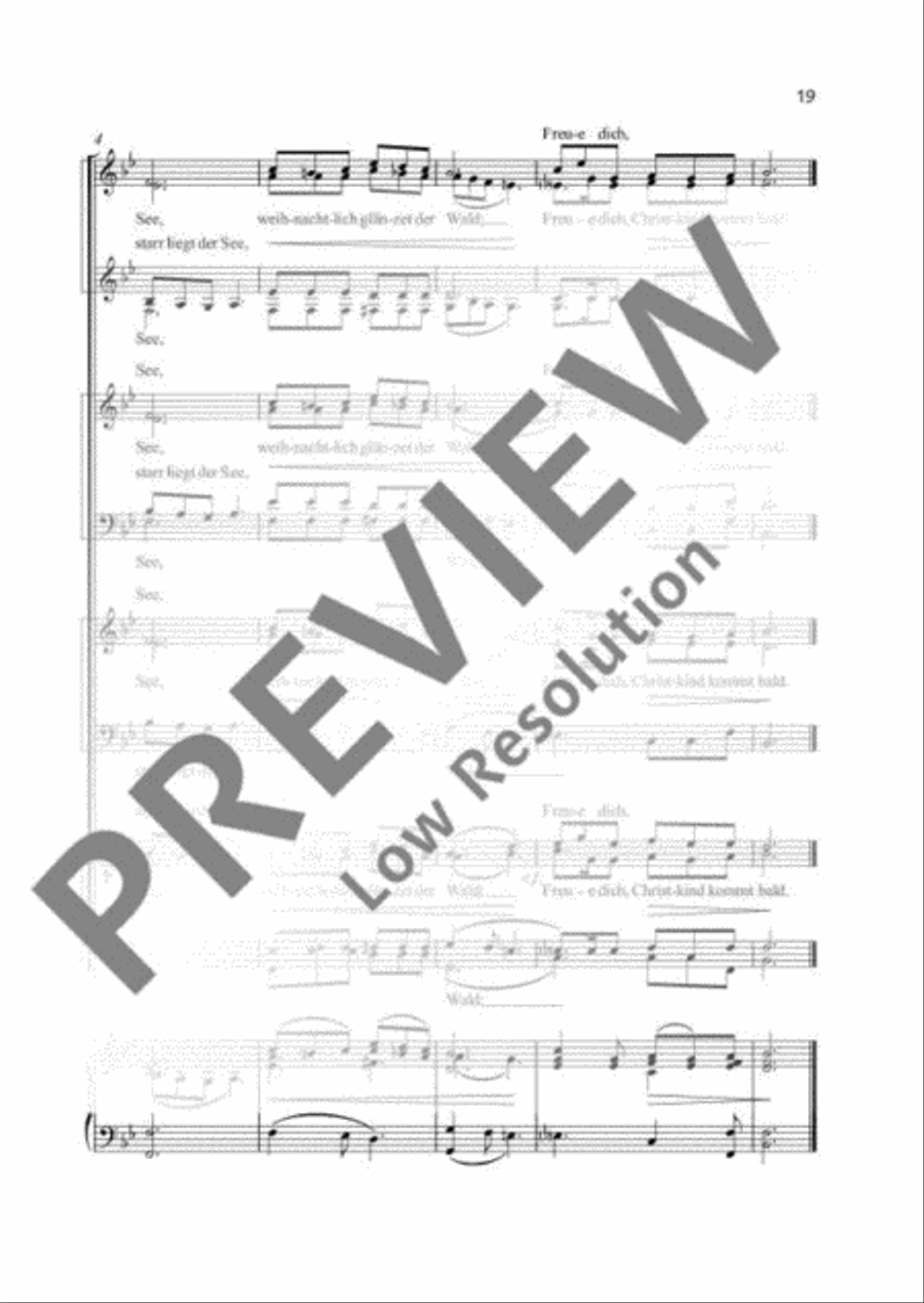 Leise rieselt der Schnee TTBB scores gallery preview page 3