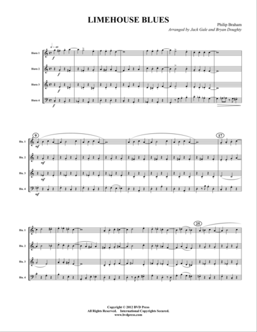Limehouse Blues Limehouse Blues Horn scores gallery preview page 1