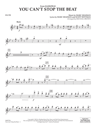 Book cover for You Can't Stop the Beat (from Hairspray) (arr. Michael Brown) - Flute