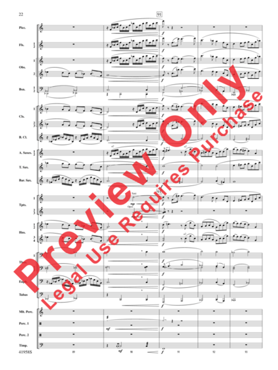 God's Country God's Country Concert Band scores gallery preview page 42