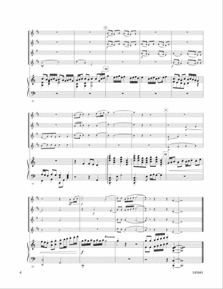 Ding Dong Merrily On High Brass Quartet scores gallery preview page 4