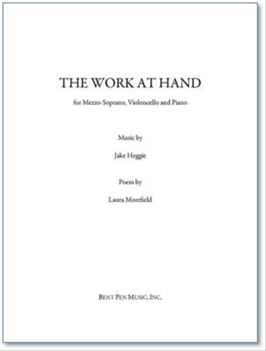 The Work at Hand Piano, Vocal scores gallery preview page 1