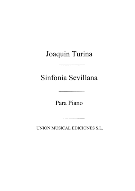 Sinfonia Sevillana Op.23 Piano