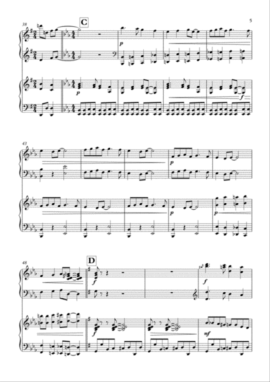 Deck the Halls.. and Boogie! Christmas fun for 2 pianos, 4 hands 2 Pianos, 4-Hands scores gallery preview page 5
