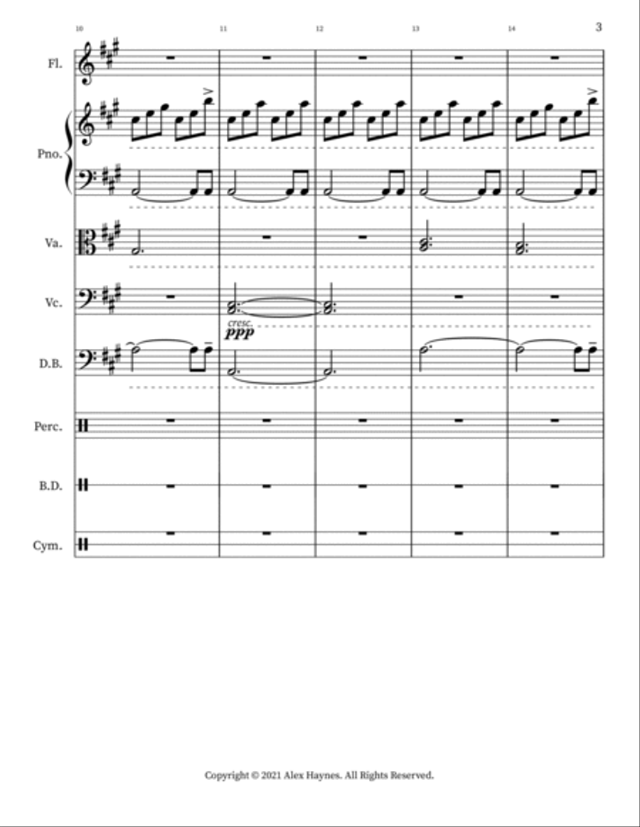 Flower Through The Storm Orchestra scores gallery preview page 3