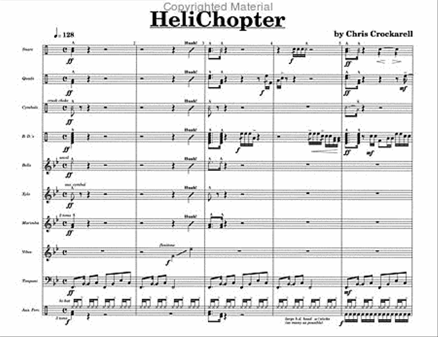 HeliChopter HeliChopter Percussion Ensemble scores gallery preview page 3