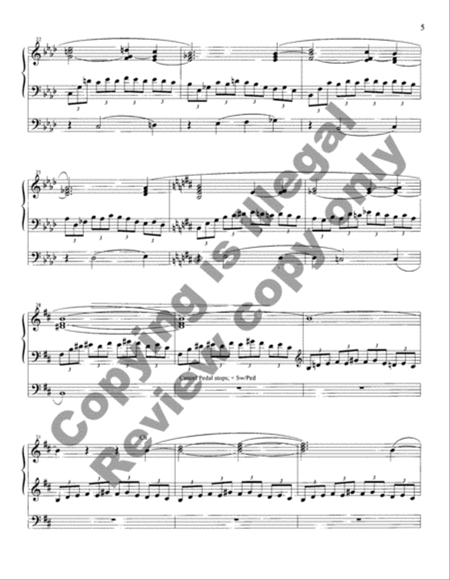 Prologue, Reflection, and Jubilation on York Organ scores gallery preview page 5