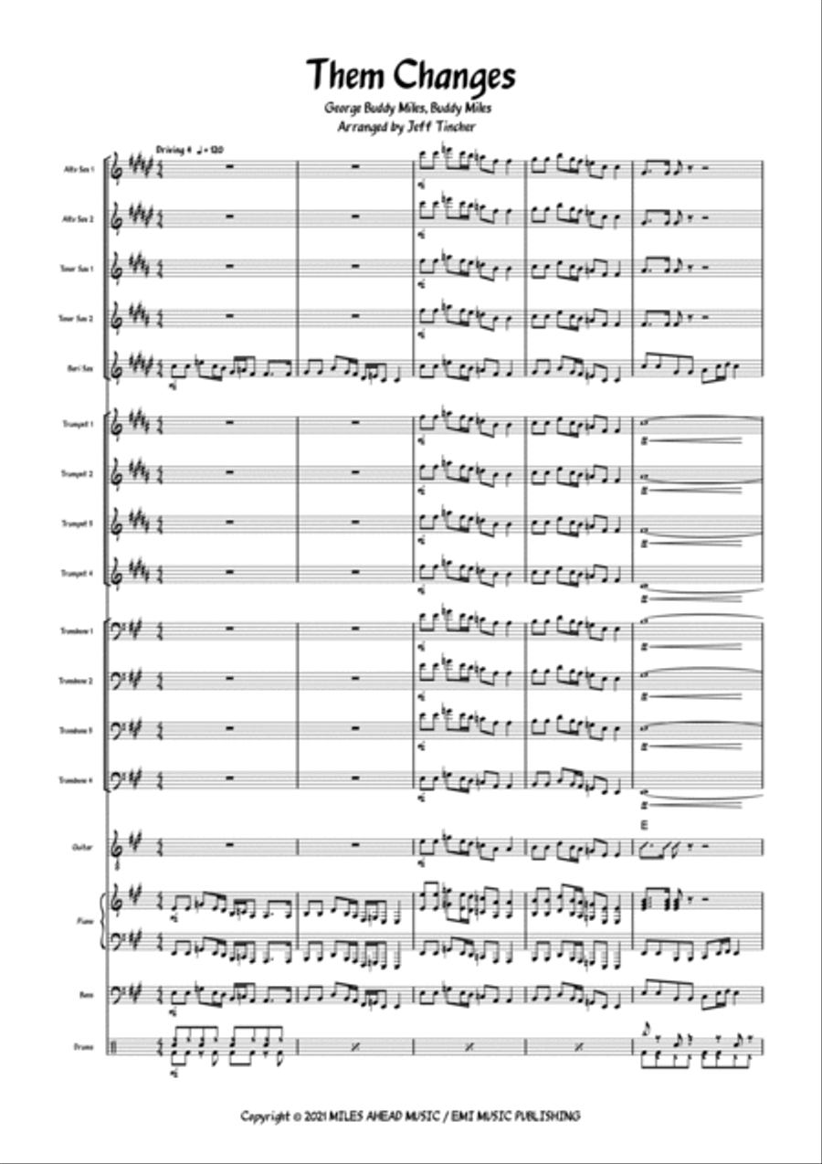 Them Changes Jazz Ensemble scores gallery preview page 2