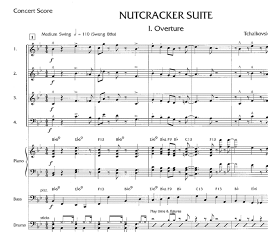 Nutcracker Suite, Part I -- Overture Small Ensemble scores gallery preview page 2