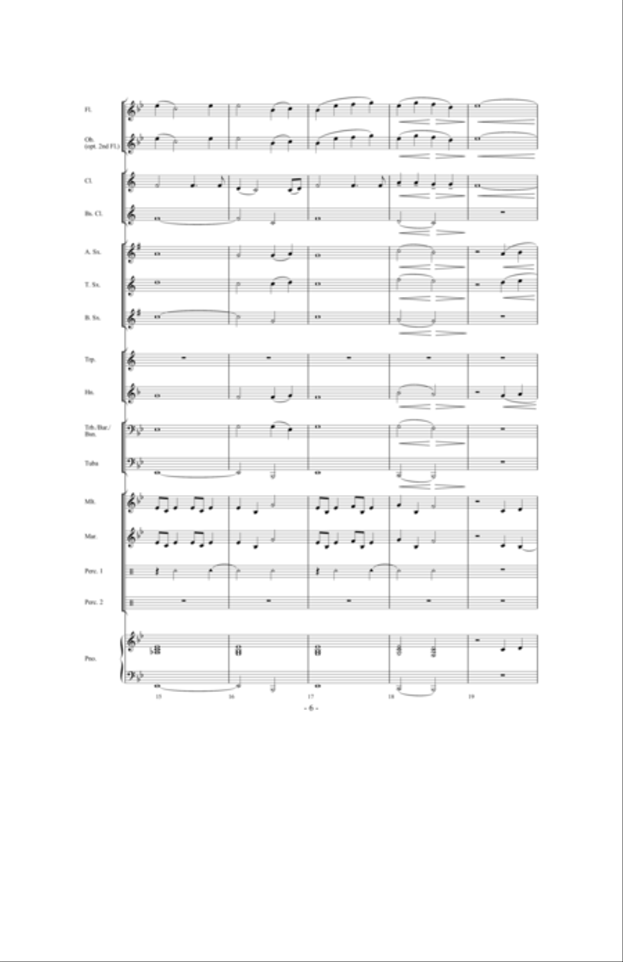 Peace Like A River Concert Band scores gallery preview page 5