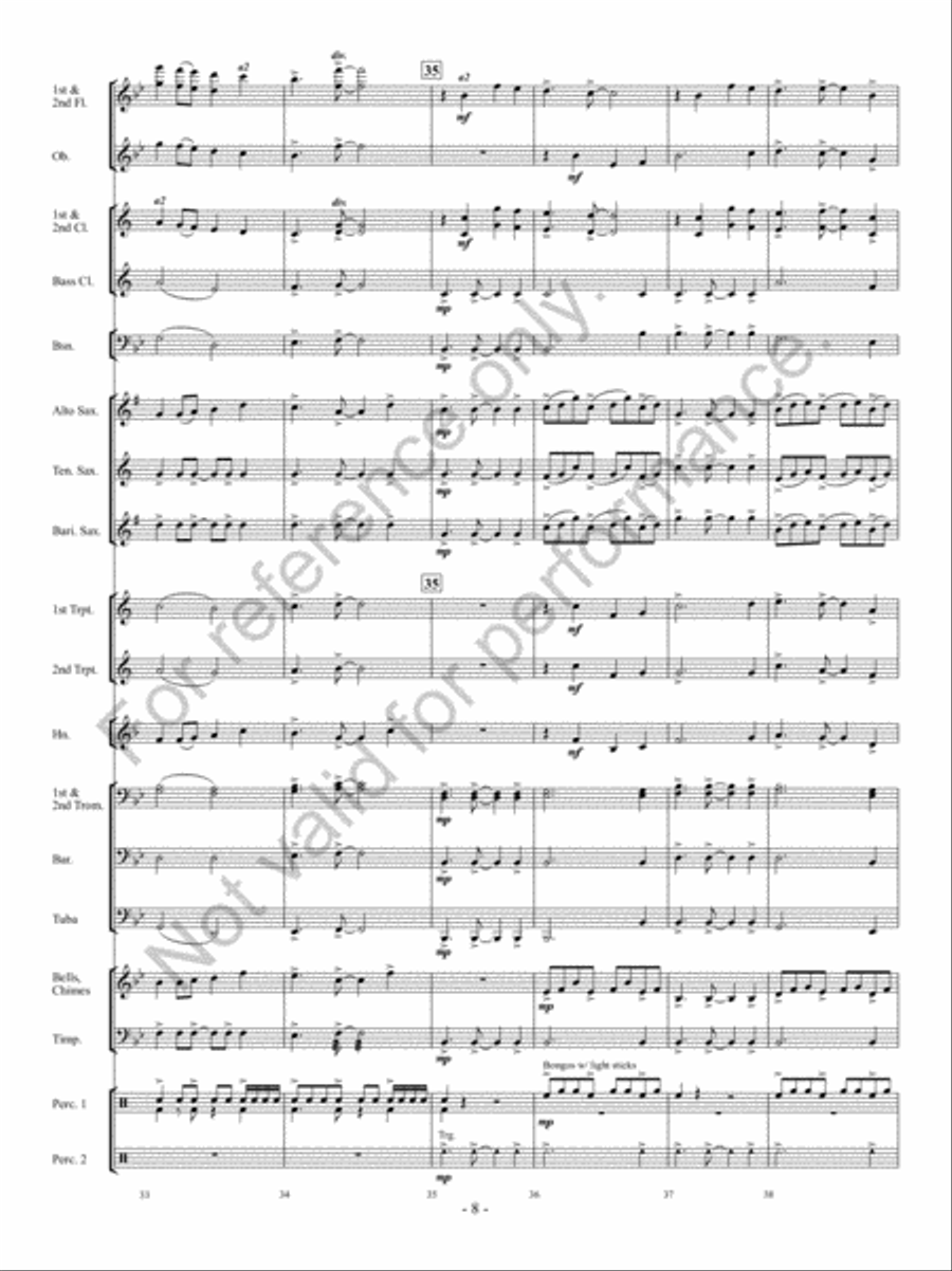 Hope Springs Eternal Concert Band scores gallery preview page 7