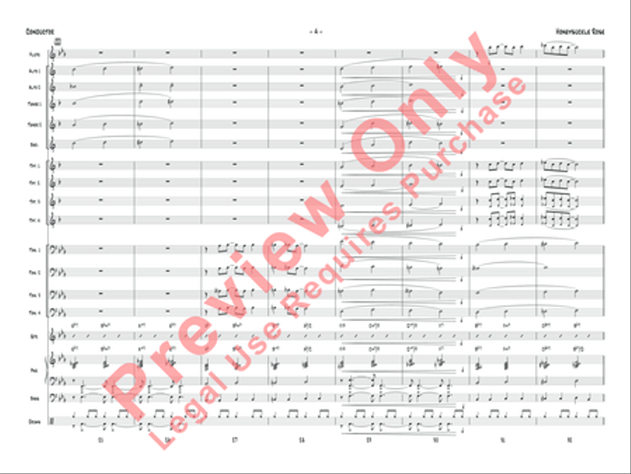 Honeysuckle Rose Jazz Ensemble scores gallery preview page 7