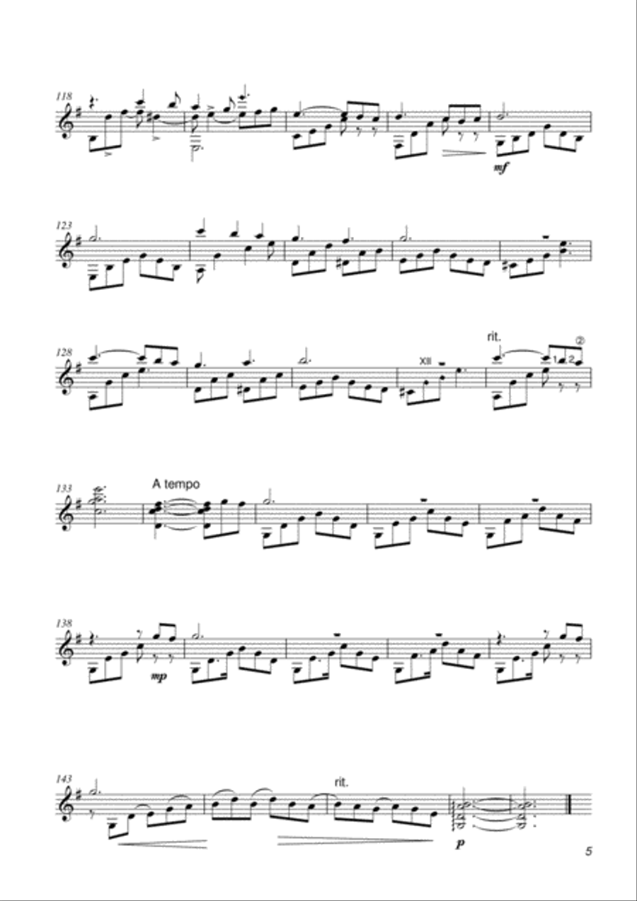 Three English Country Scenes Electric Guitar scores gallery preview page 5