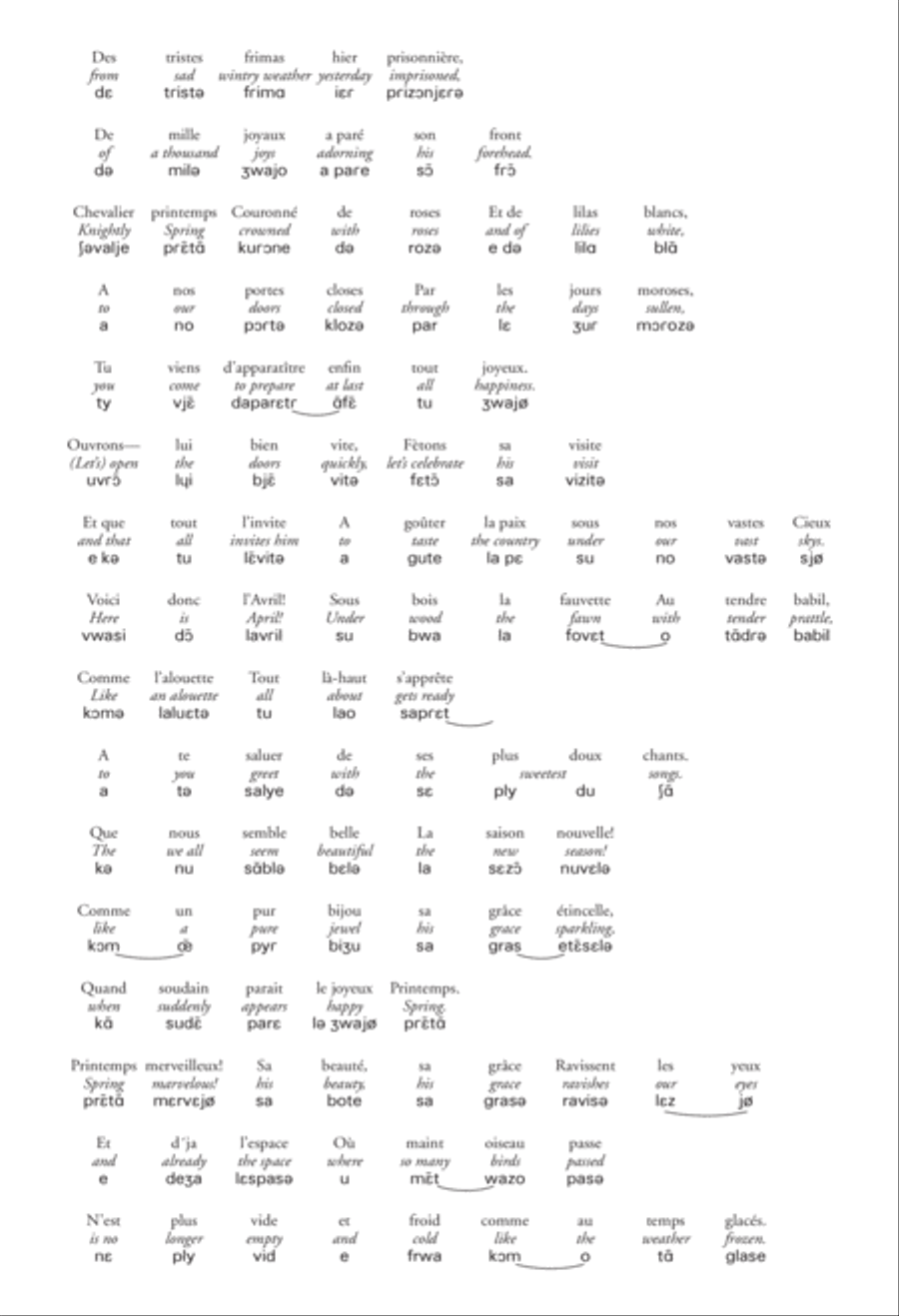 Salut au Chevalier Printemps SSA scores gallery preview page 3