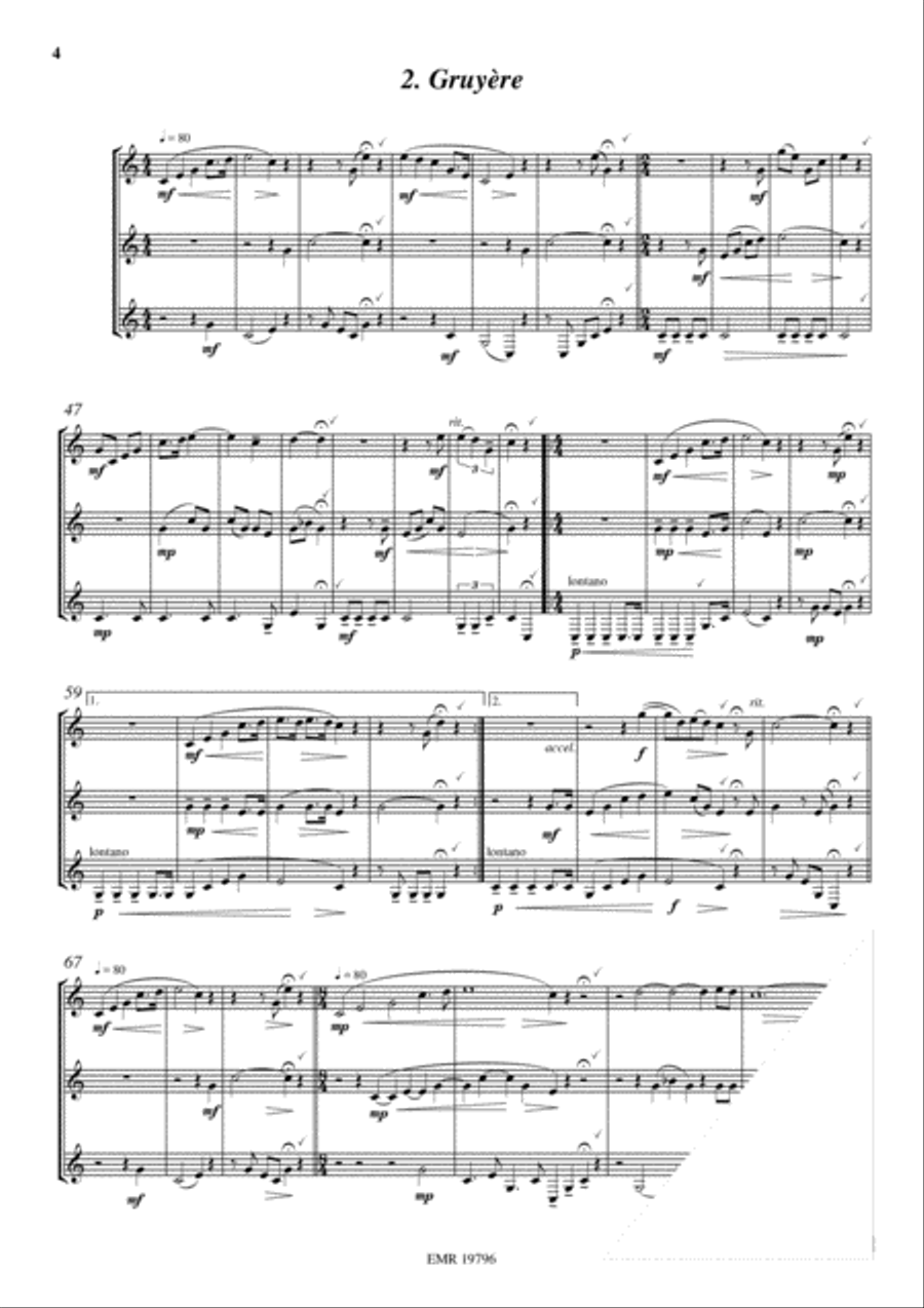 6 Trios Fribourgeois Alphorn scores gallery preview page 4