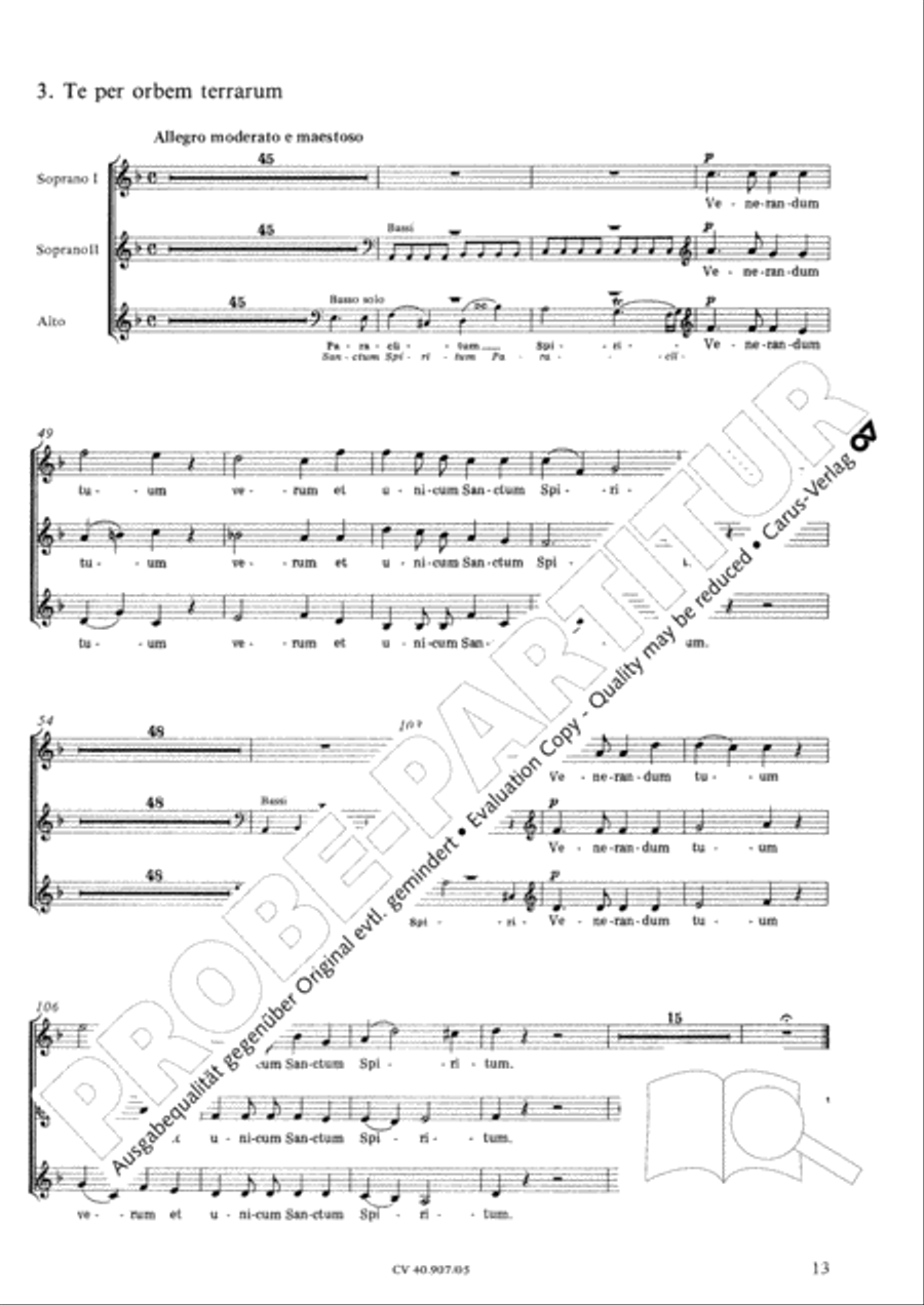Te Deum 4-Part scores gallery preview page 14