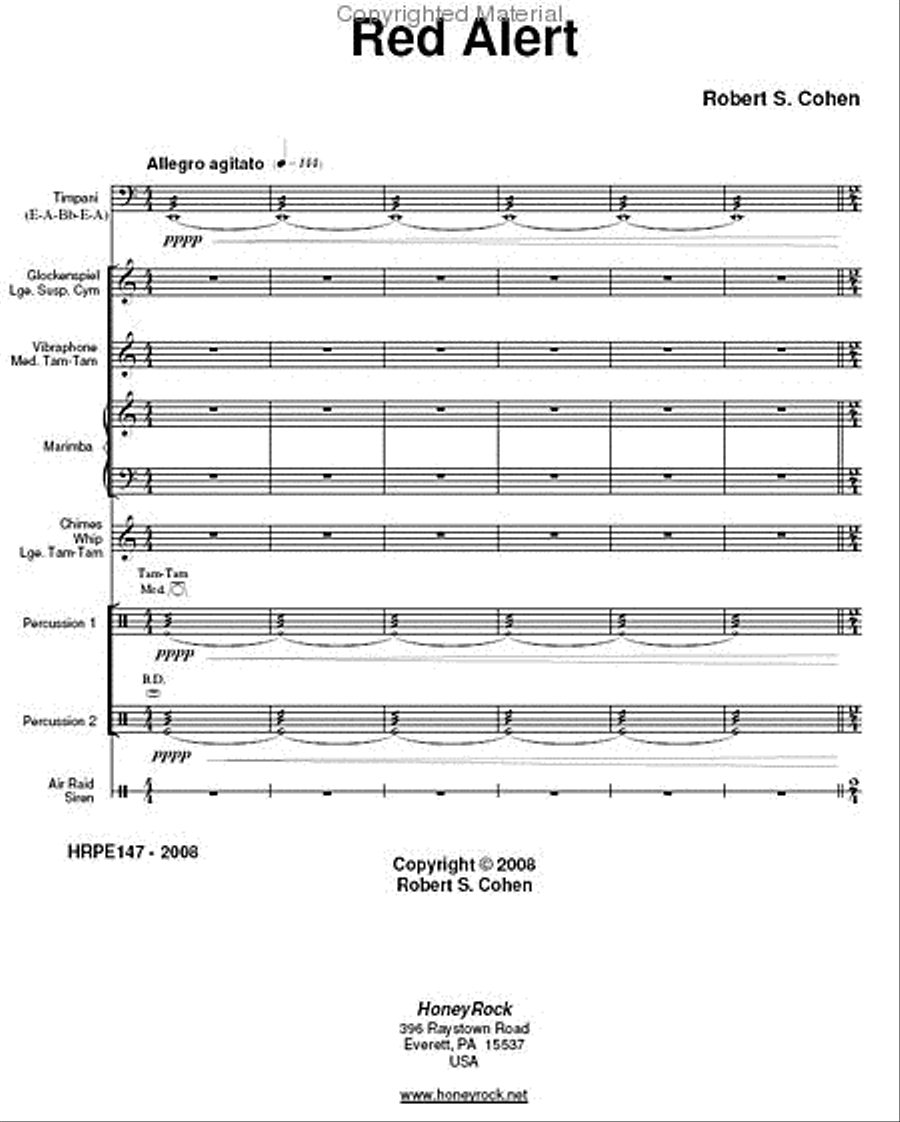Red Alert Percussion scores gallery preview page 4