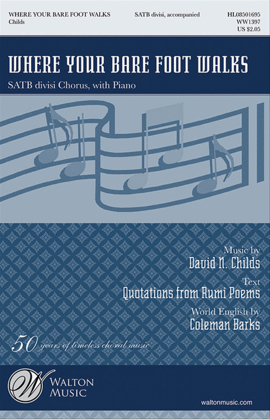 Where Your Bare Foot Walks (SATB) Divisi scores gallery preview page 1