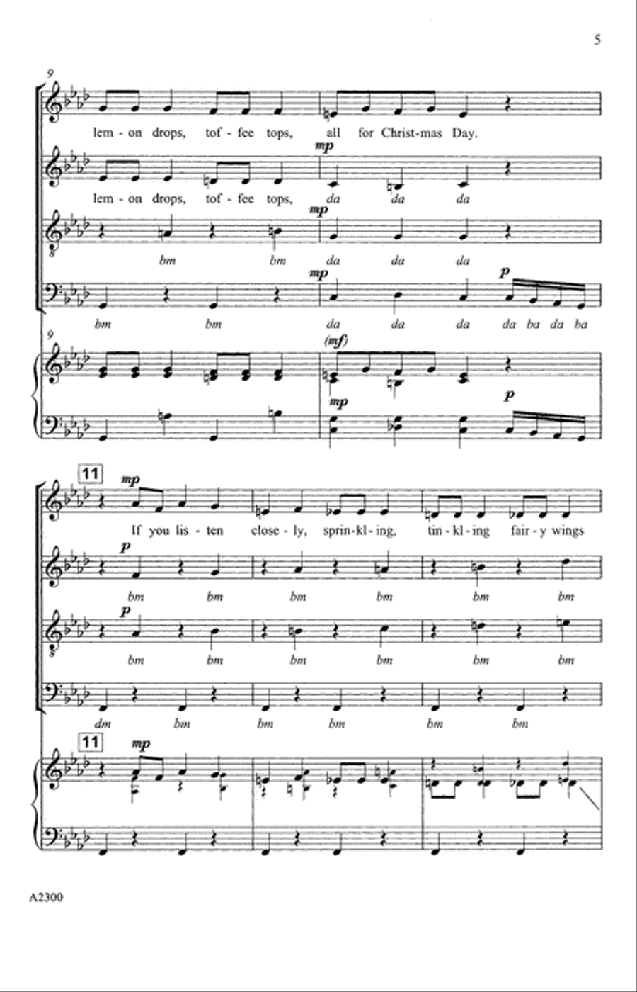 New Dance For The Sugar Plum Fairy (from Tchaikovsky's The Nutcracker Suite) (arr. Michele Weir) 4-Part scores gallery preview page 3