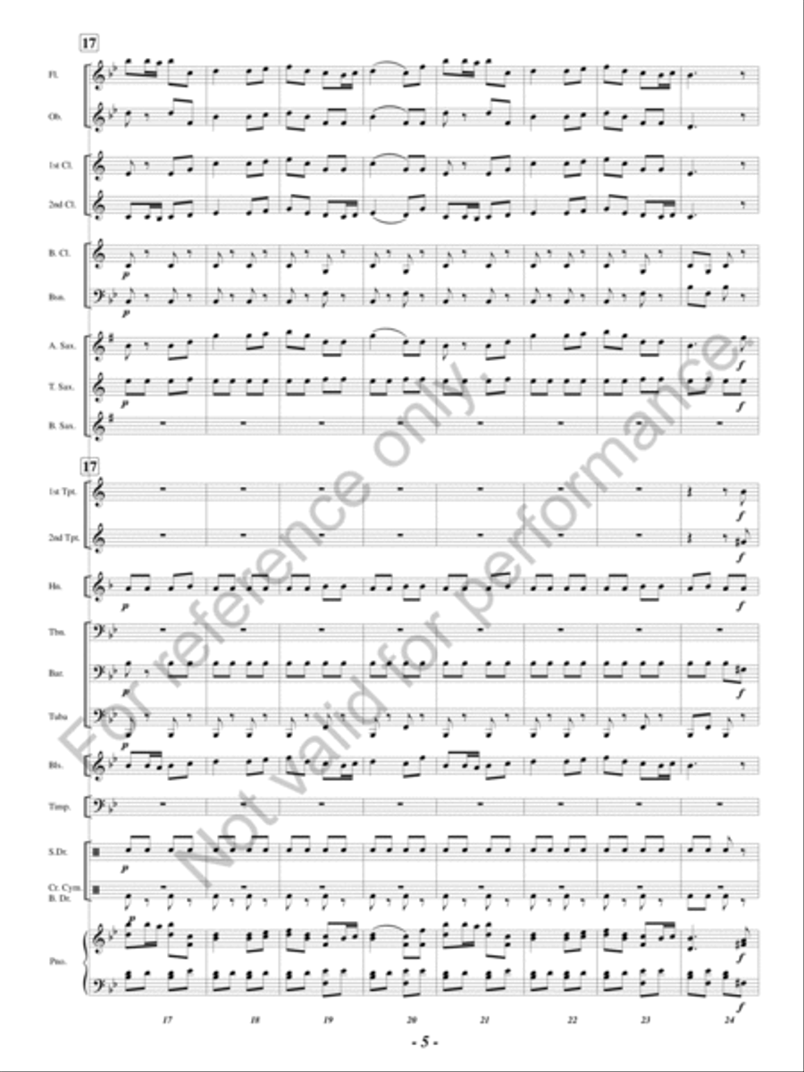 From Wales To Harlech Concert Band scores gallery preview page 6
