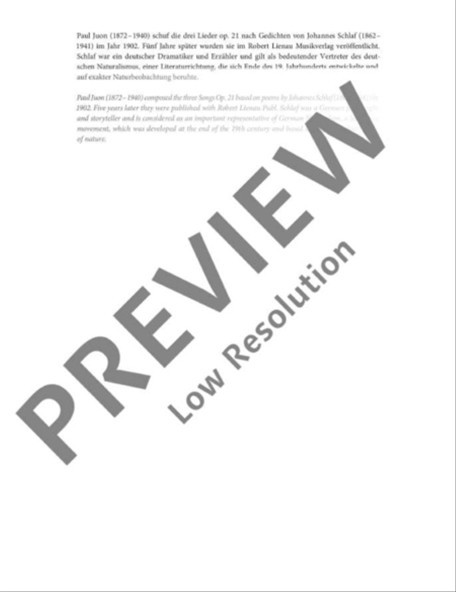 Drei Lieder Medium Voice scores gallery preview page 3
