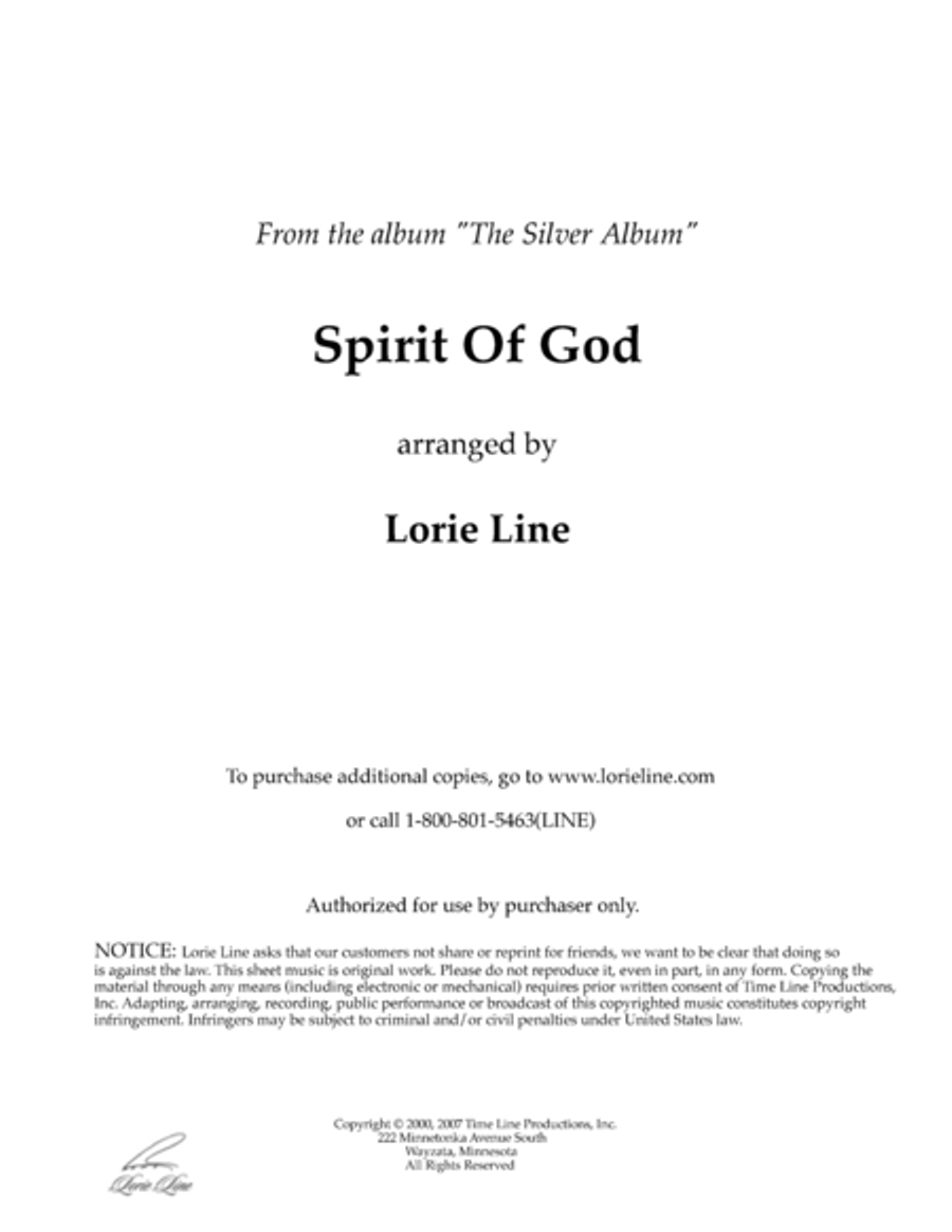 Spirit Of God Descend Upon My Heart Spirit Of God Descend Upon My Heart Piano Solo scores gallery preview page 1