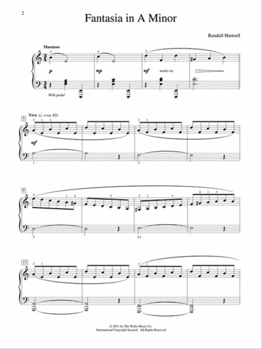 Fantasia in A Minor Fantasia in A Minor Piano scores gallery preview page 2